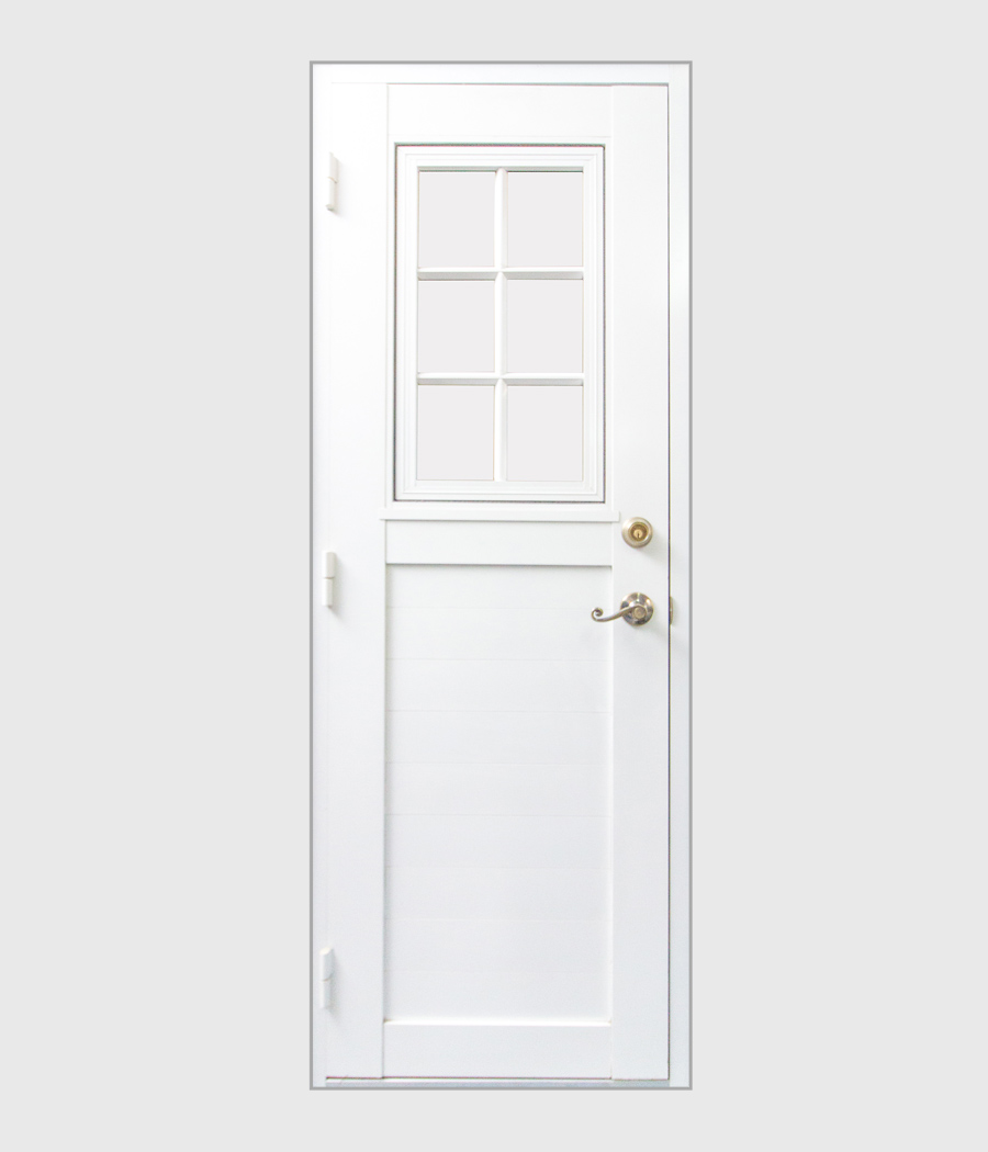 Solid Core Door with Casement Window