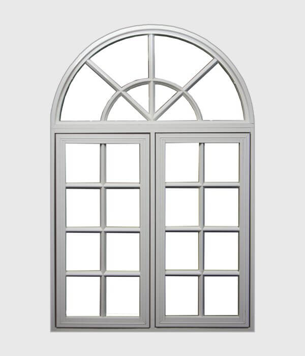 Aluminium Casement Window with Arch