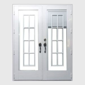 Full Adjustable Blind Glass Door