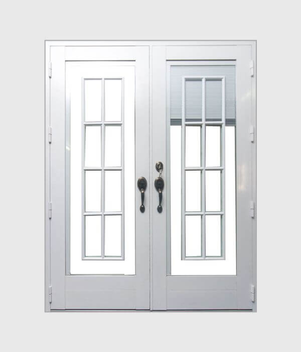 Full Adjustable Blind Glass Door