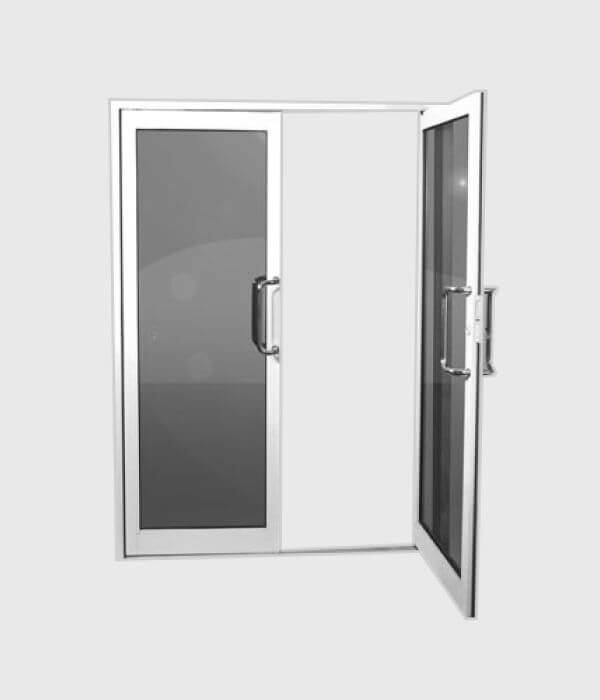 Double Commercial Full View Glass Door - Image 2